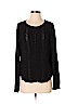 Gap 100% Rayon Black Long Sleeve Blouse Size S - photo 1
