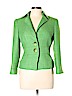 Carlisle 100% Silk Green Silk Blazer Size 2 - photo 1