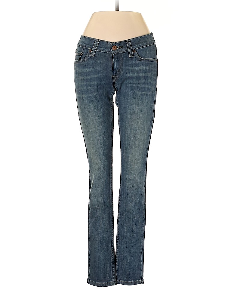 Levi's Solid Blue Jeans Size 0 - 68% off | thredUP