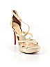 Jessica Simpson Gold Heels Size 8 1/2 - photo 1