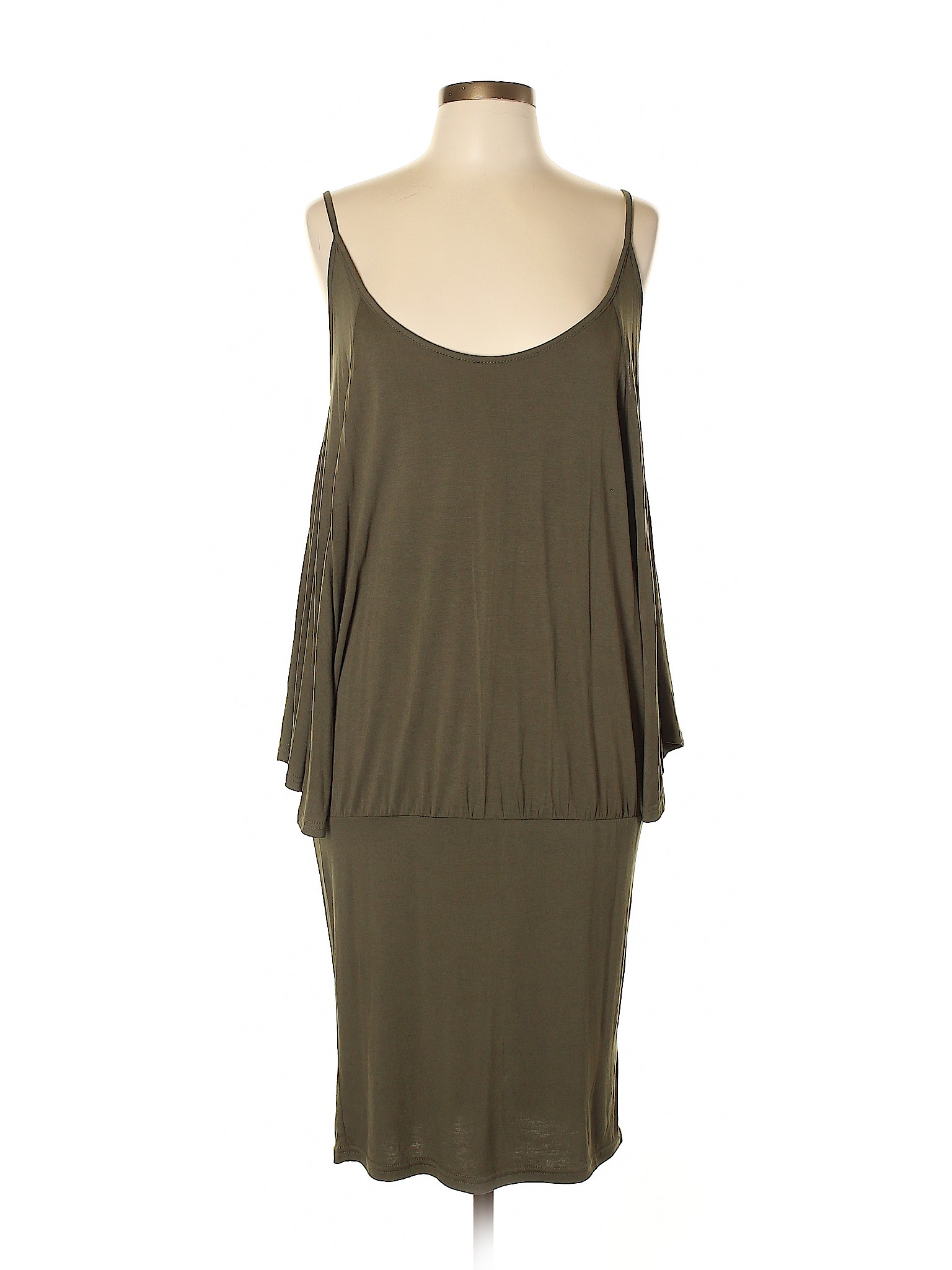 Lascana Solid Green Casual Dress Size 12 - 85% off | thredUP
