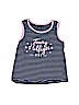 Tommy Hilfiger 100% Cotton Stripes Graphic Blue Tank Top Size 5 - photo 1