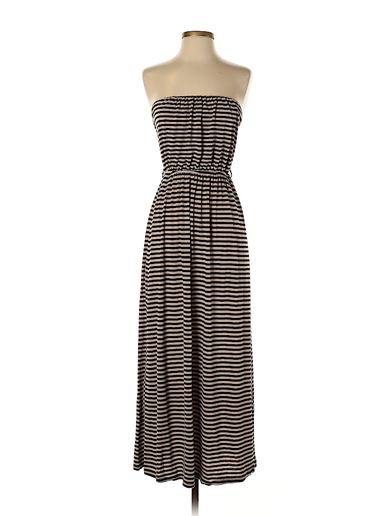 Papaya Stripes Black Casual Dress Size S - 66% off | thredUP