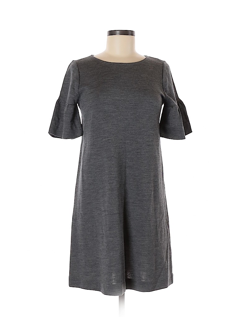 J.Crew 100% Wool Color Block Gray Casual Dress Size S - 76% off | thredUP