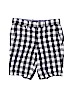 Crewcuts Checkered-gingham Blue Khaki Shorts Size 7 - photo 1