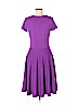 Kate Spade New York 100% Cotton Solid Purple Casual Dress Size M - photo 2
