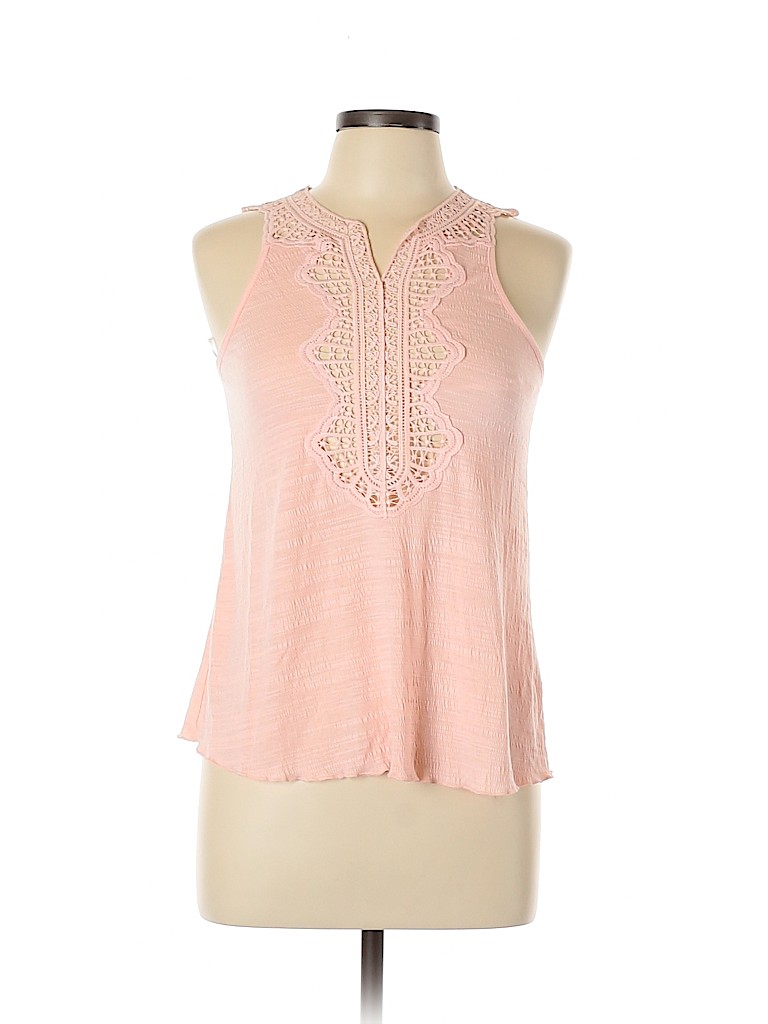 Love J Crochet Pink Sleeveless Top Size L - 55% off | thredUP