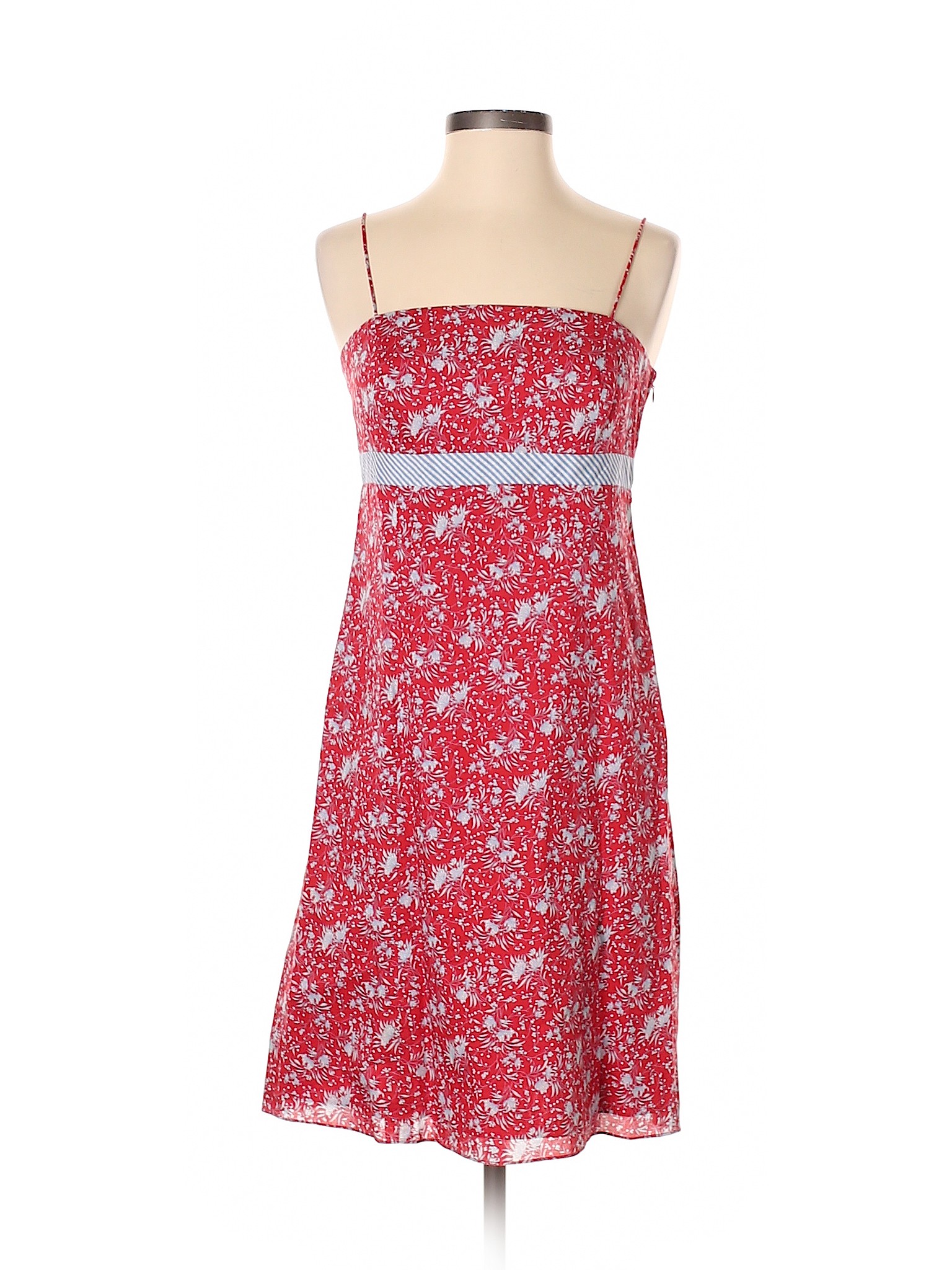 Ann Taylor Women Red Casual Dress 4 Petites | eBay