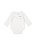 Carter's 100% Cotton Solid Gray Long Sleeve Onesie 0-3 MO / 3 MO - photo 1
