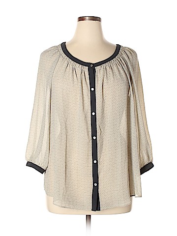 Max Studio 3/4 Sleeve Blouse (view 1)