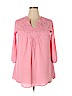 Mocha Pink 3/4 Sleeve Blouse Size 3X - photo 1
