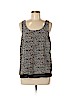 Relativity 100% Polyester Brown Sleeveless Blouse Size L (petite) - photo 1