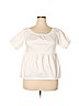 Kate Spade New York Solid White Short Sleeve Blouse Size 8 - photo 1
