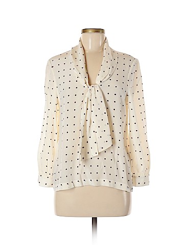 Kate Spade New York Long Sleeve Silk Top (view 1)