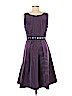 Carolina Herrera 100% Silk Purple Cocktail Dress Size 8 - photo 2