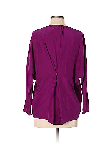 Drew Long Sleeve Silk Top (view 2)