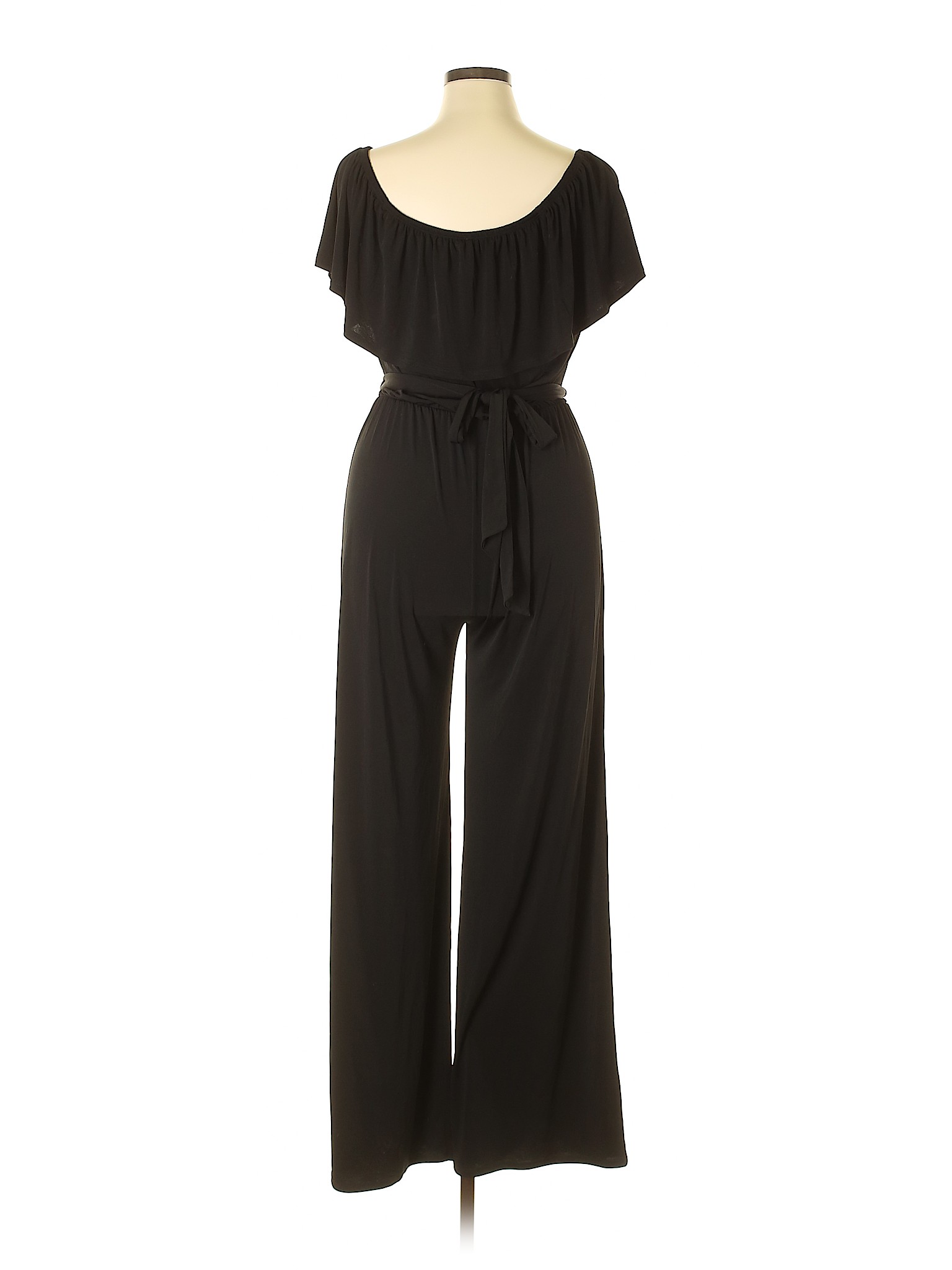 Janette Fashion JOHN 3:16 Solid Black Jumpsuit Size 3X (Plus) - 55