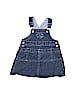 Tommy Hilfiger 100% Cotton Solid Blue Overall Dress Size 12-18 mo - photo 1