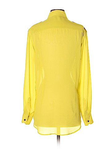 BLK DNM Long Sleeve Silk Top (view 2)