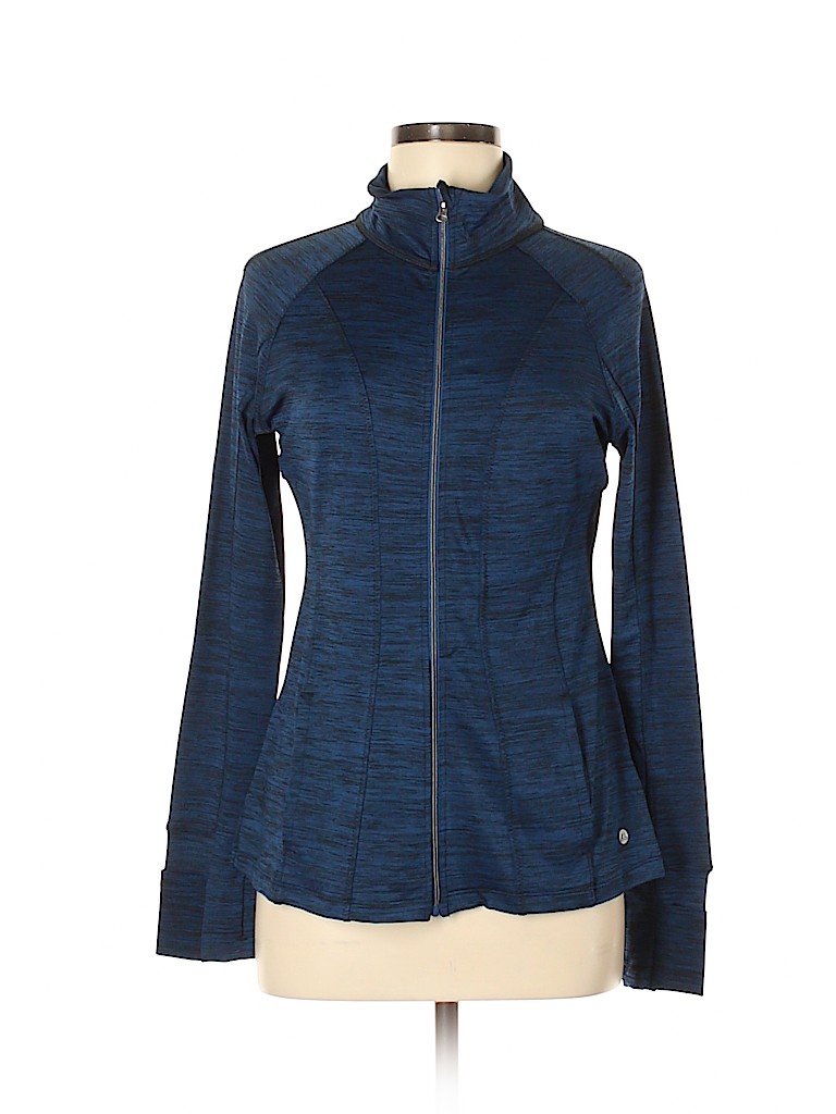 Apana Solid Blue Track Jacket Size M - 77% off | thredUP