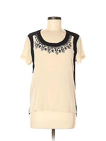 Comptoir des Cotonniers Short Sleeve Silk Top (view 1)