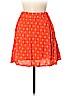 Maison Jules 100% Rayon Floral Motif Hearts Orange Casual Skirt Size M - photo 2