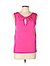 Kate Spade New York 100% Cotton Solid Pink Sleeveless Top Size L - photo 1