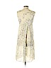 Theory 100% Polyester Ivory Casual Dress Size 2 - photo 2
