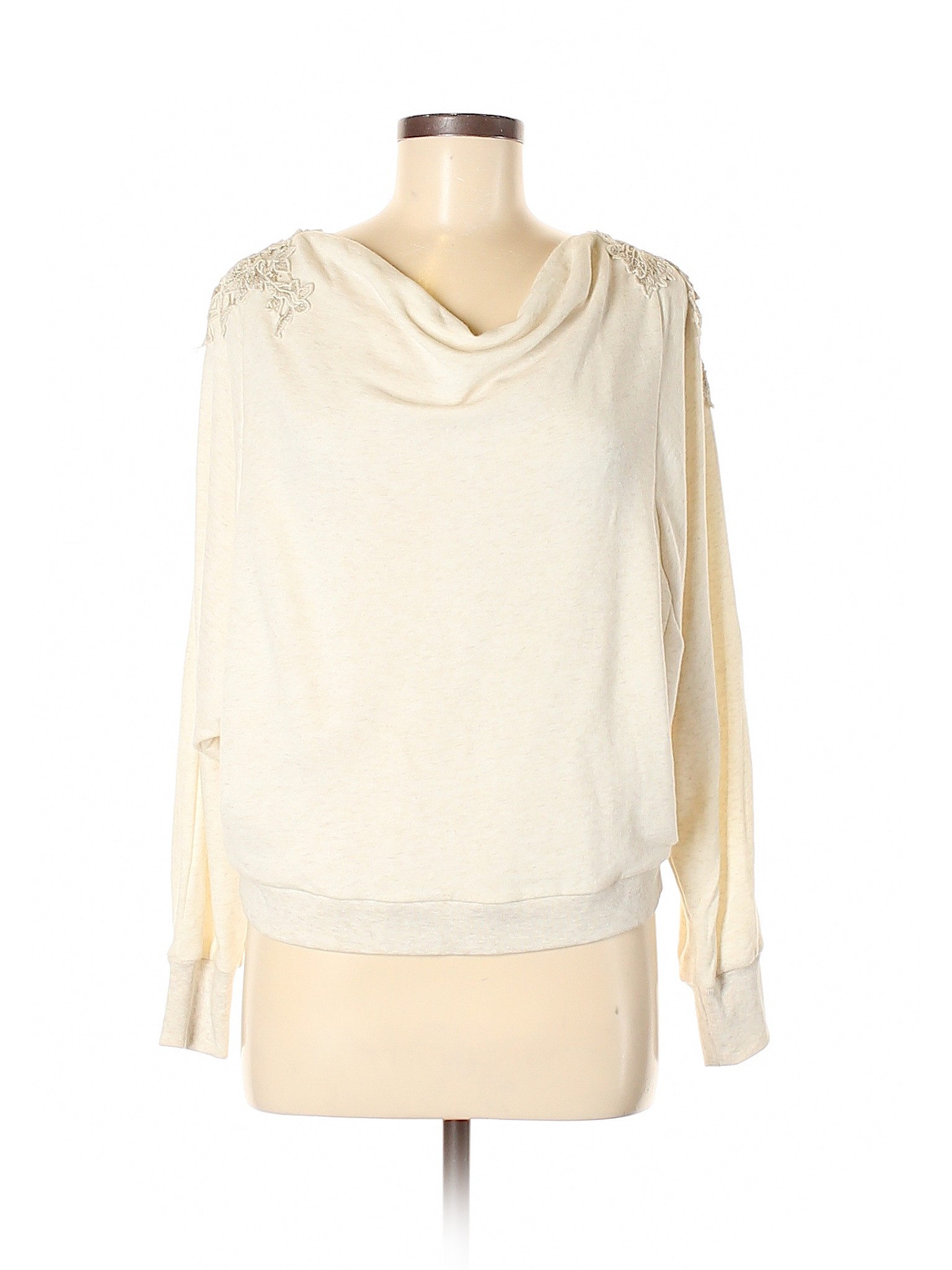 Meadow Rue Lace Ivory Sweatshirt Size S - 81% off | thredUP