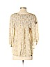 Lil 100% Viscose Tan 3/4 Sleeve Blouse Size S - photo 2