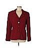 Linda Allard Ellen Tracy 100% Wool Red Wool Blazer Size 12 - photo 1