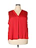 Vince Camuto 100% Polyester Red Sleeveless Blouse Size XXL - photo 1