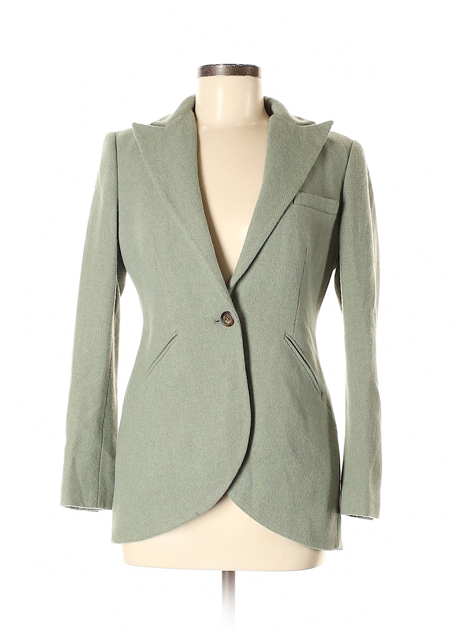 Lauren By Ralph Lauren Women Green Wool Blazer 8 Petite | eBay