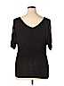 Bozzolo Black Short Sleeve Top Size 1X (Plus) - photo 2
