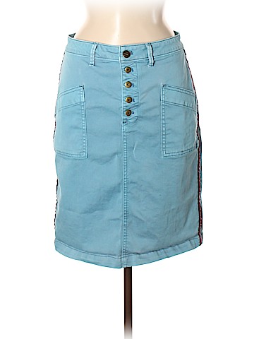 Pilcro and The Letterpress Denim Skirt (view 1)