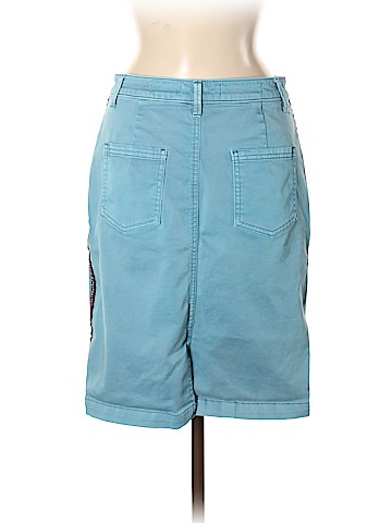 Pilcro and The Letterpress Denim Skirt (view 2)