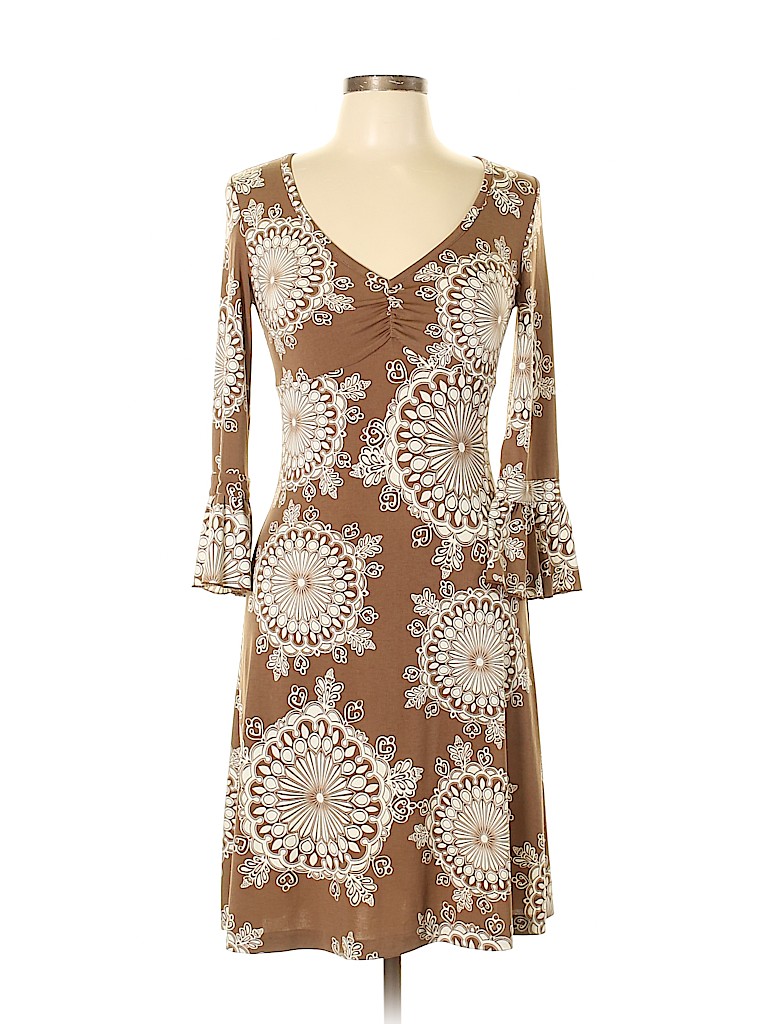 INC International Concepts Print Tan Casual Dress Size S - 83% off ...