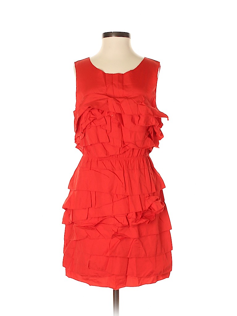 3.1 Phillip Lim 100% Cotton Solid Red Casual Dress Size 0 - 93% off ...