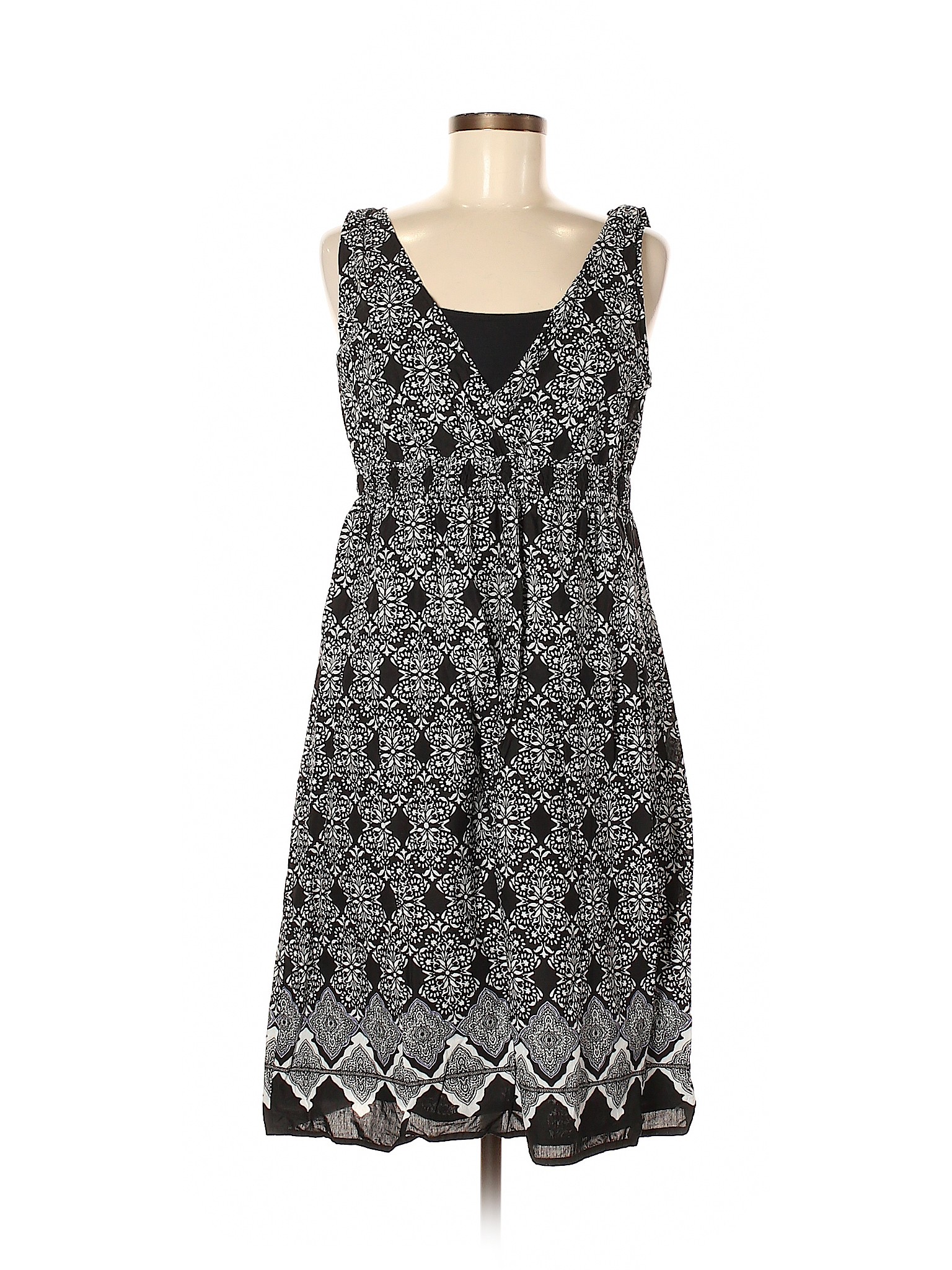 Sonoma Life + Style Women Black Casual Dress Med | eBay