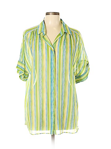 Lafayette 148 New York Short Sleeve Blouse (view 1)