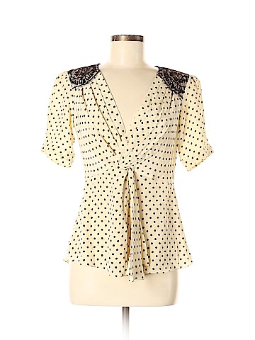 Nanette Lepore Short Sleeve Silk Top (view 1)