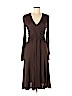 Carolina Herrera 100% Viscose Brown Casual Dress Size 4 - photo 1