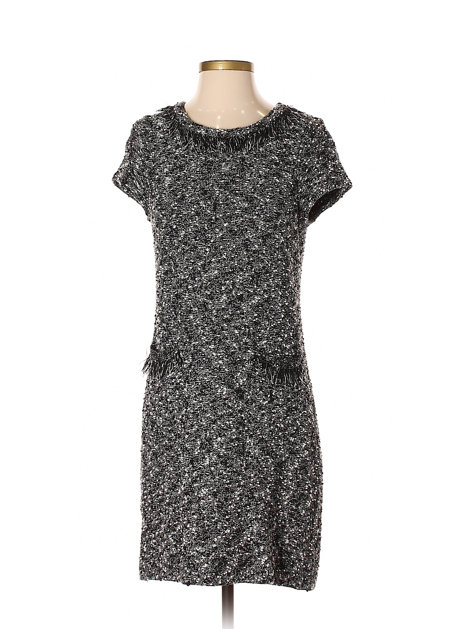 Ann Taylor Women Gray Casual Dress Xs Petite | eBay