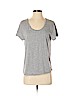 Ann Taylor LOFT Outlet 100% Cotton Gray Short Sleeve T-Shirt Size L - photo 1
