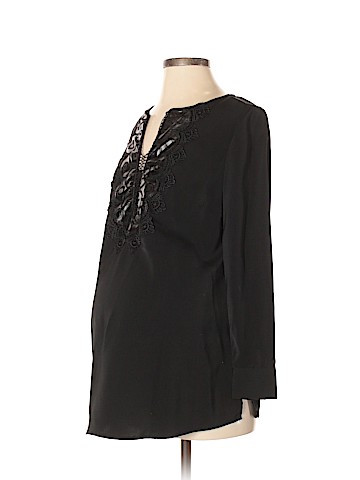 Noir Long Sleeve Blouse (view 1)