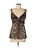 Elie Tahari 100% Silk Brown Sleeveless Silk Top Size M - photo 1