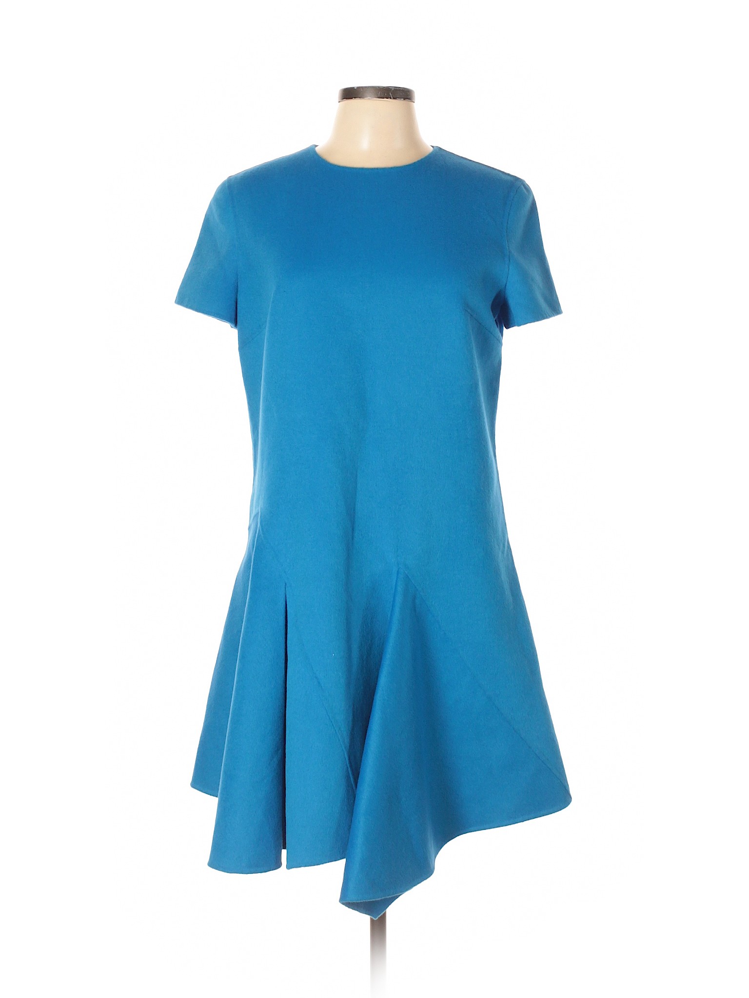 Christian Dior Solid Blue Casual Dress Size 12 93 Off Thredup