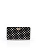 Kate Spade New York 100% Patent Leather Polka Dots Black Leather Wallet One size - photo 1