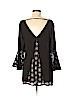 Olian 100% Polyester Black 3/4 Sleeve Blouse Size M - photo 2