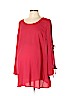 OCTAVIA Maternity 100% Polyester Red Long Sleeve Blouse Size L - photo 1